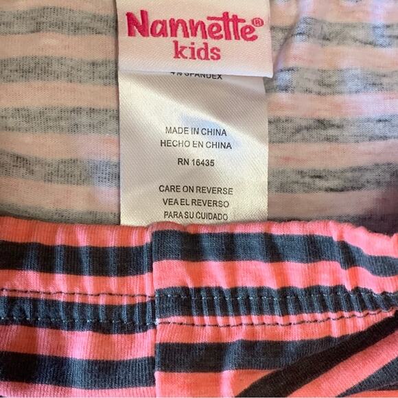 ✨- New Bundle Girls 3T bright flower Top and Candy Stripe leggings Priced f… - Picture 10 of 12